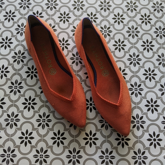 Retired Rothy's The Point Persimmon Flat - Picture 2 of 6